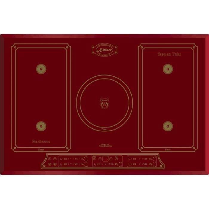 Placa de cocción por inducción - kaiser - kct 7797 fi - 77cm - zona libre -