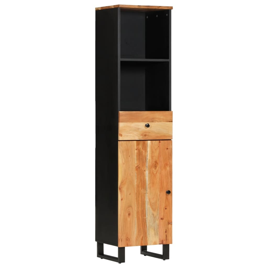 vidaXL mueble de baño madera maciza de acacia 38x33x160 cm