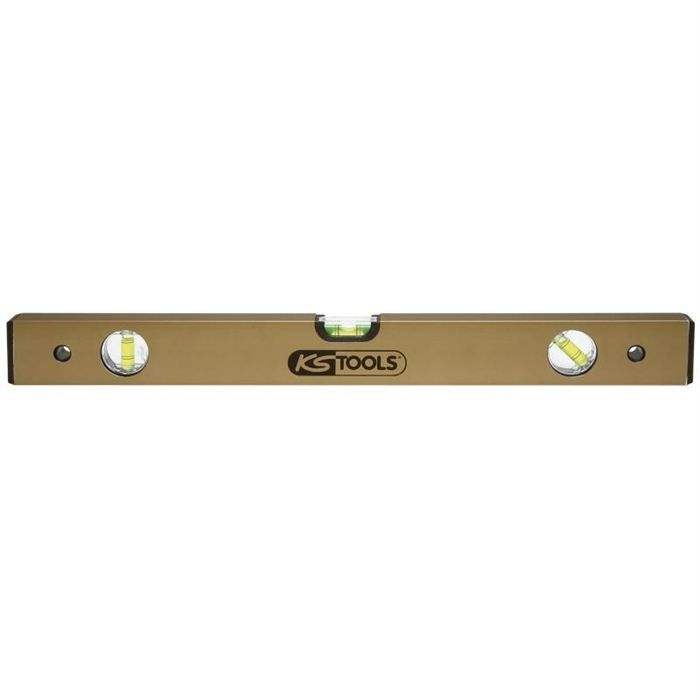 Nivel rectangular de aluminio - kstools - 500 mm - perfil anodizado 2 mm 3