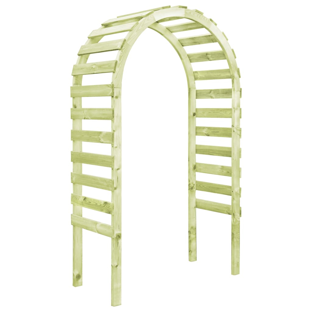 vidaXL pérgola de jardín madera de pino impregnada 130x60x230 cm