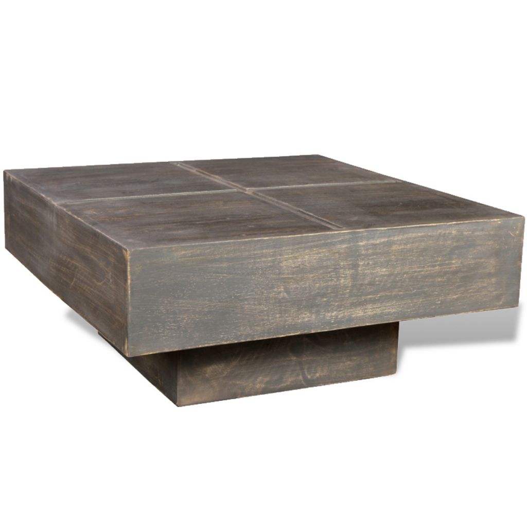 Mesa de centro de madera de mango estilo vintage
