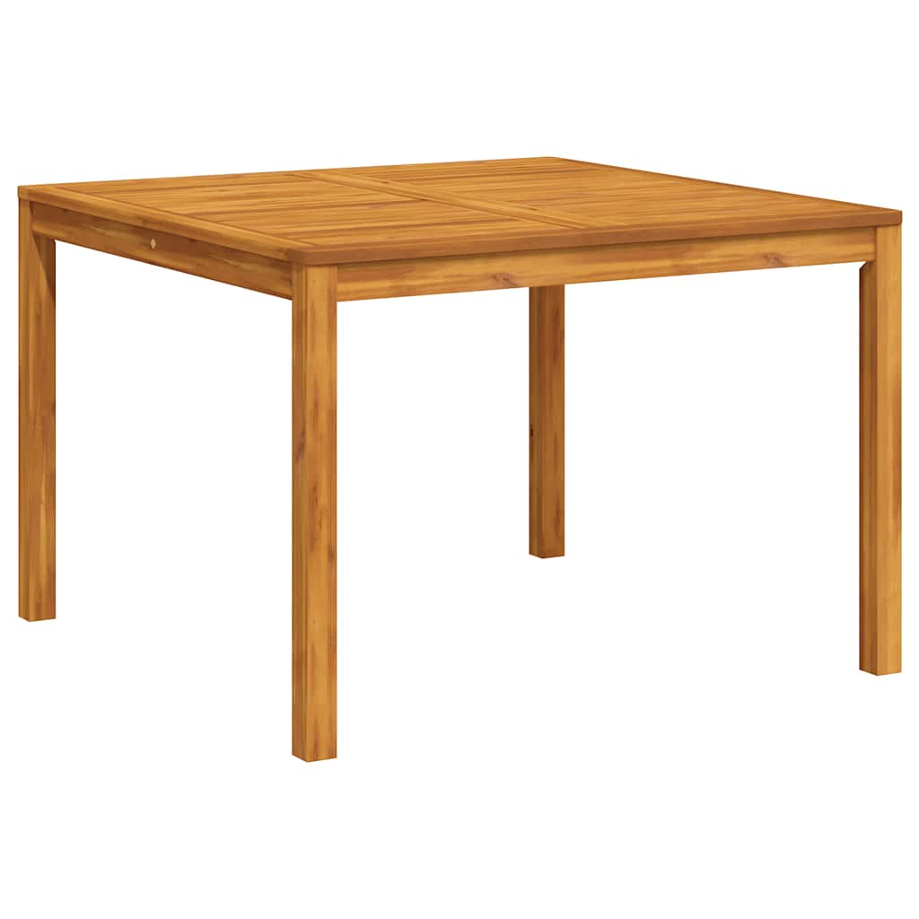 vidaXL mesa de comedor de jardín madera maciza de acacia 110x110x75 cm