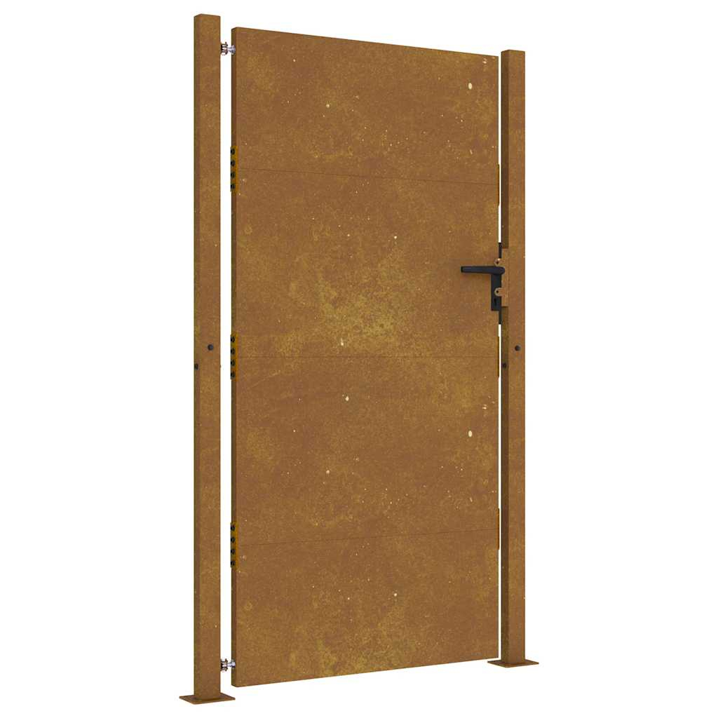 vidaXL puerta de jardín 100x175 cm de acero corten