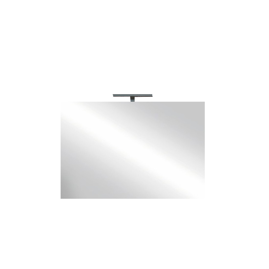 Espejo de diseño kubrick – 80x75 cm con LED – blanco brillante