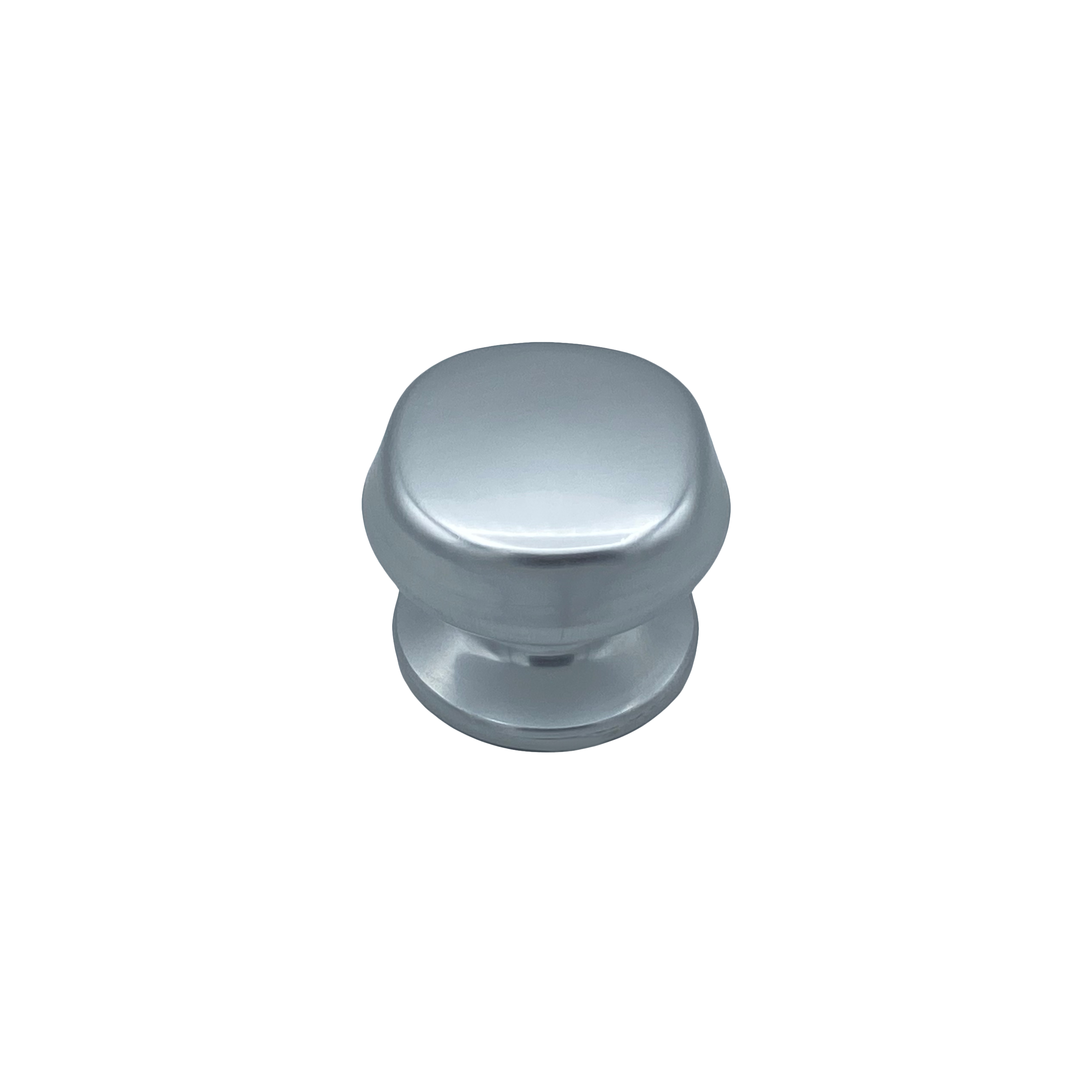 Pomo fijo para puerta, d: 70 mm, en aluminio, plata brillo, fijación rápida
