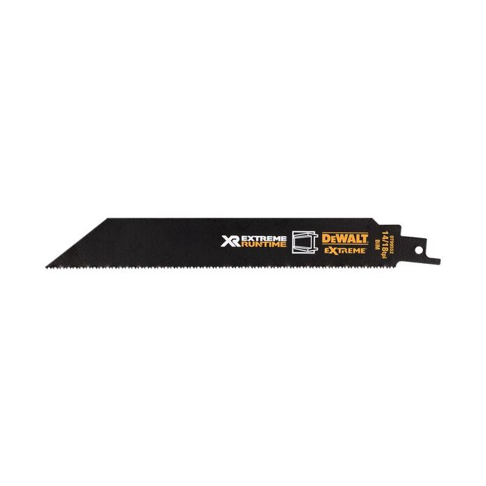 Hoja de sierra sable Dewalt xr extreme runtime 203 mm para metal - 5 piezas