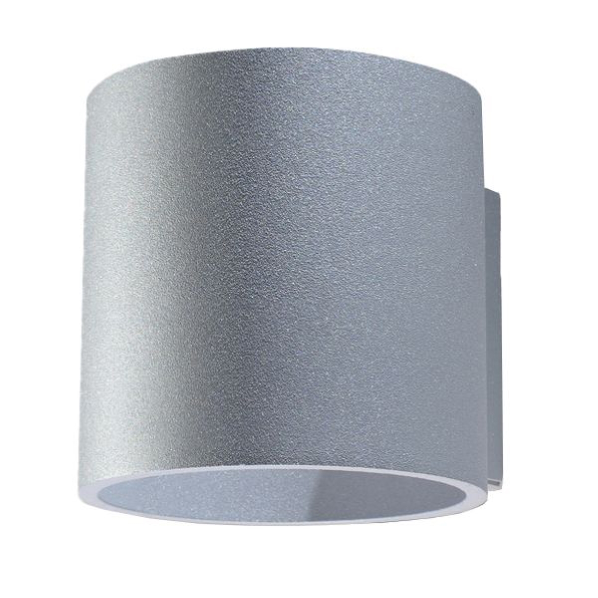 Lámpara de pared orbis 1 gris aluminio 10x10x12cm