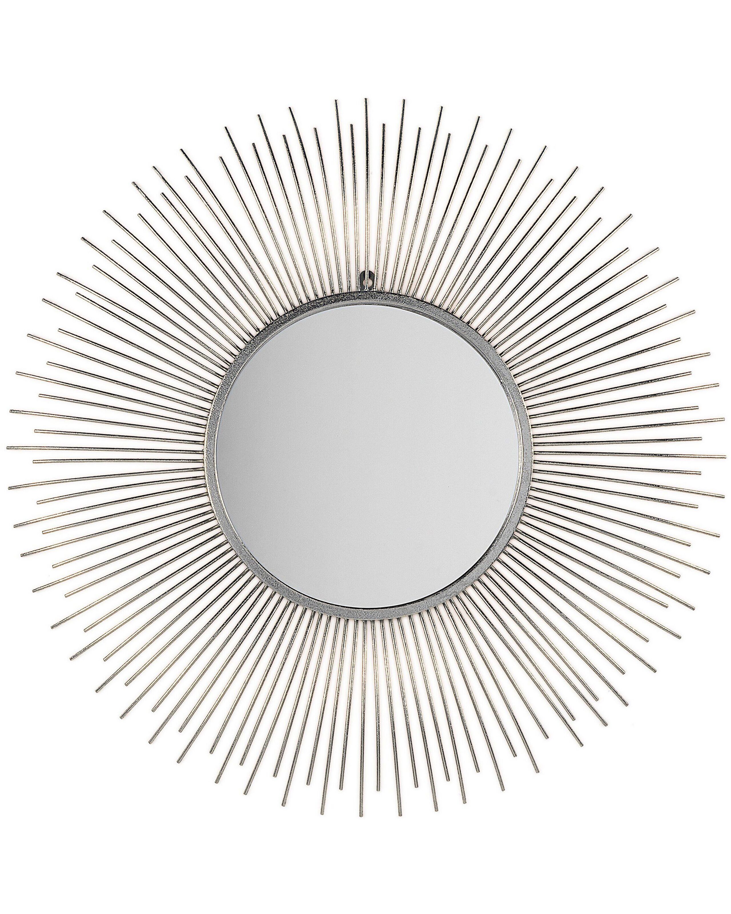 Espejo de pared cilly 80 cm 80 cm metal plateado