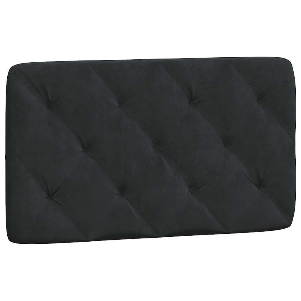 vidaXL cabecero de cama acolchado terciopelo negro 90 cm