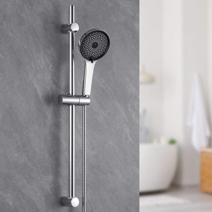 Barra de ducha - sofetiy max - 71 cm - soporte 360° - cabezal 5 funciones -