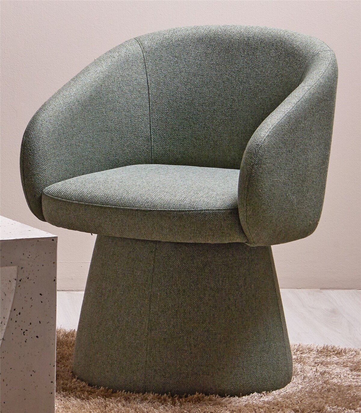 Butaca giratoria anewa t.tex verde 64x63x78 cms