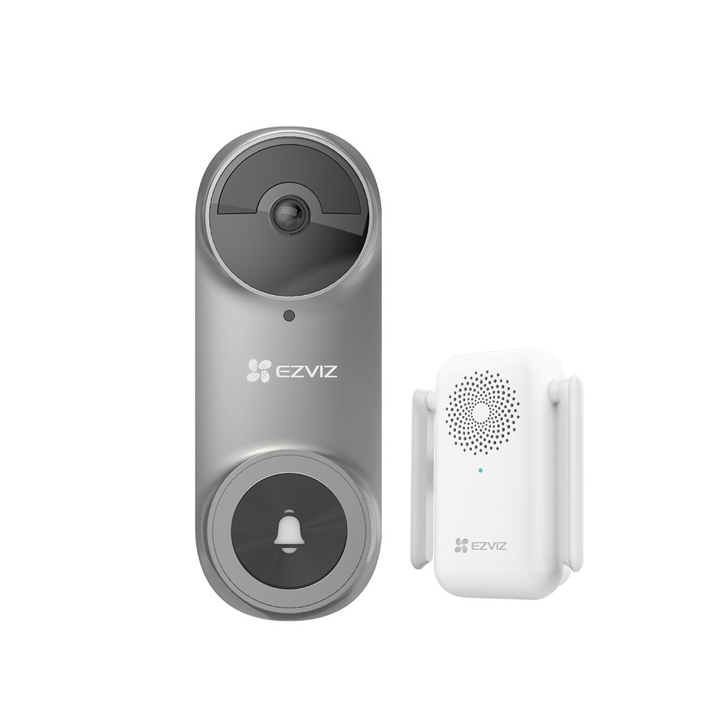 Videoportero conectado - ezviz - db2 5pm pro 3k - con batería - gris
