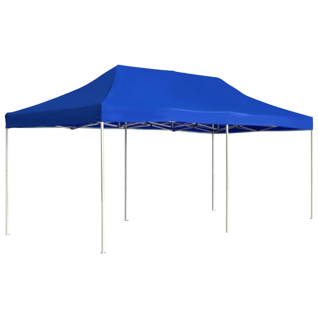vidaXL carpa plegable profesional de aluminio azul 6x3 m