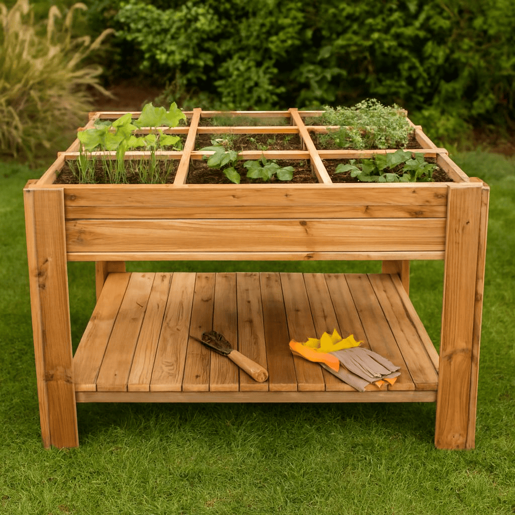 Huerto urbano- mesa de cultivo tura vidahuerto 120x80x80 cm