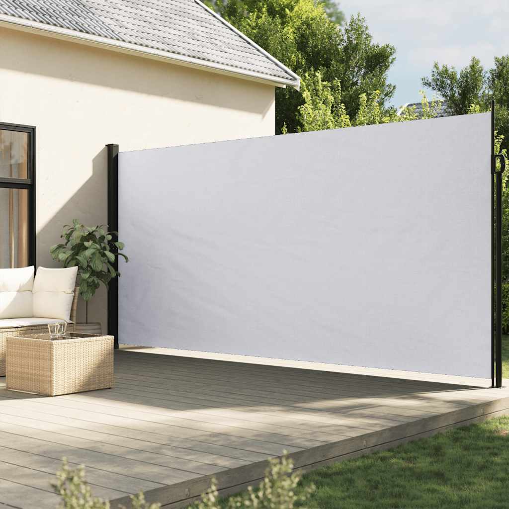 Pantalla de jardín, toldo lateral retráctil blanco 200x600 cm ety5946042