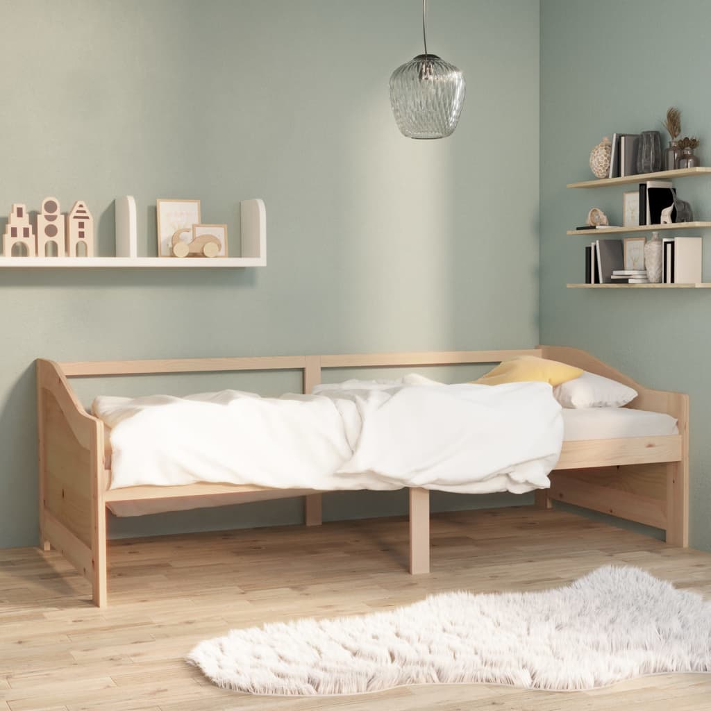 Cama -90x200 cm 3 plazas de madera maciza de pino