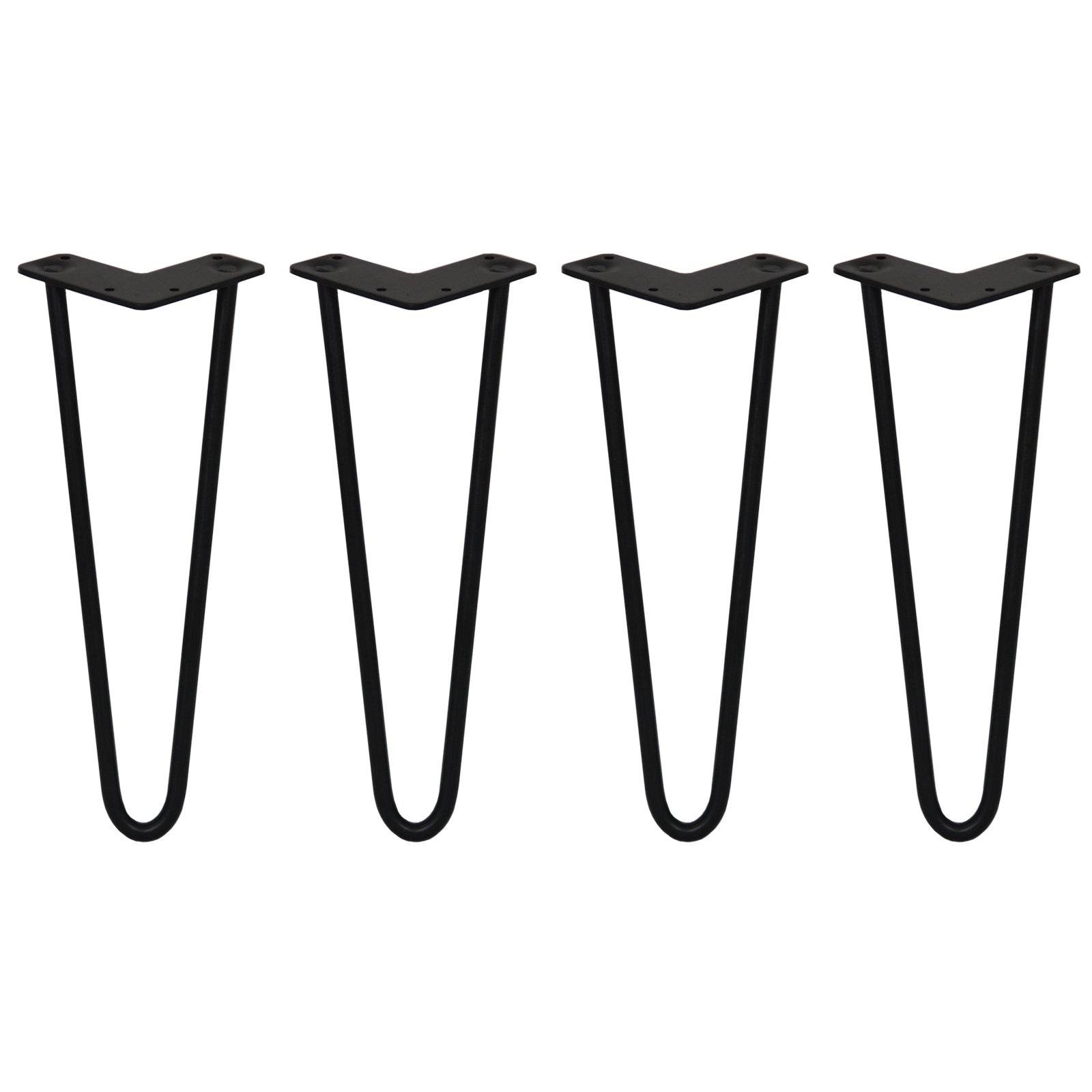 4 patas de horquilla skiski legs 35,5cm acero negro 2 dientes 12mm