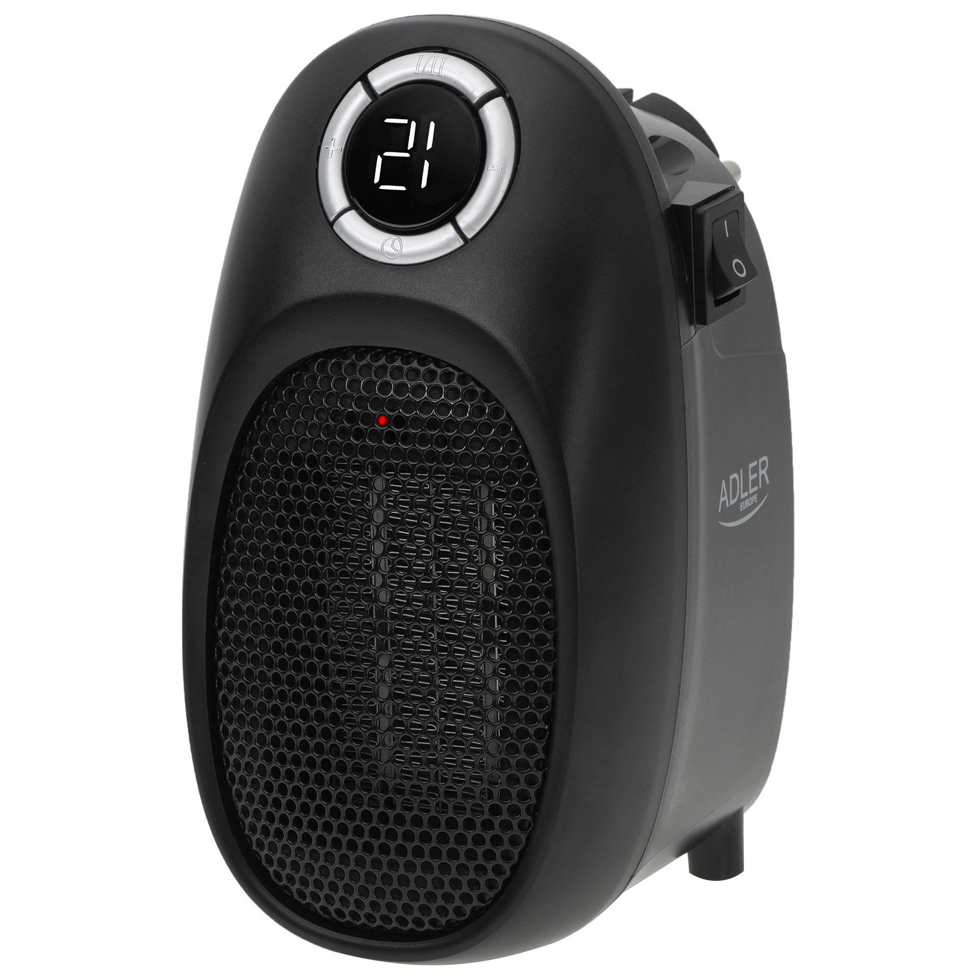 Mini calefactor portátil cerámico, regulador adler ad7726 negro 1500w