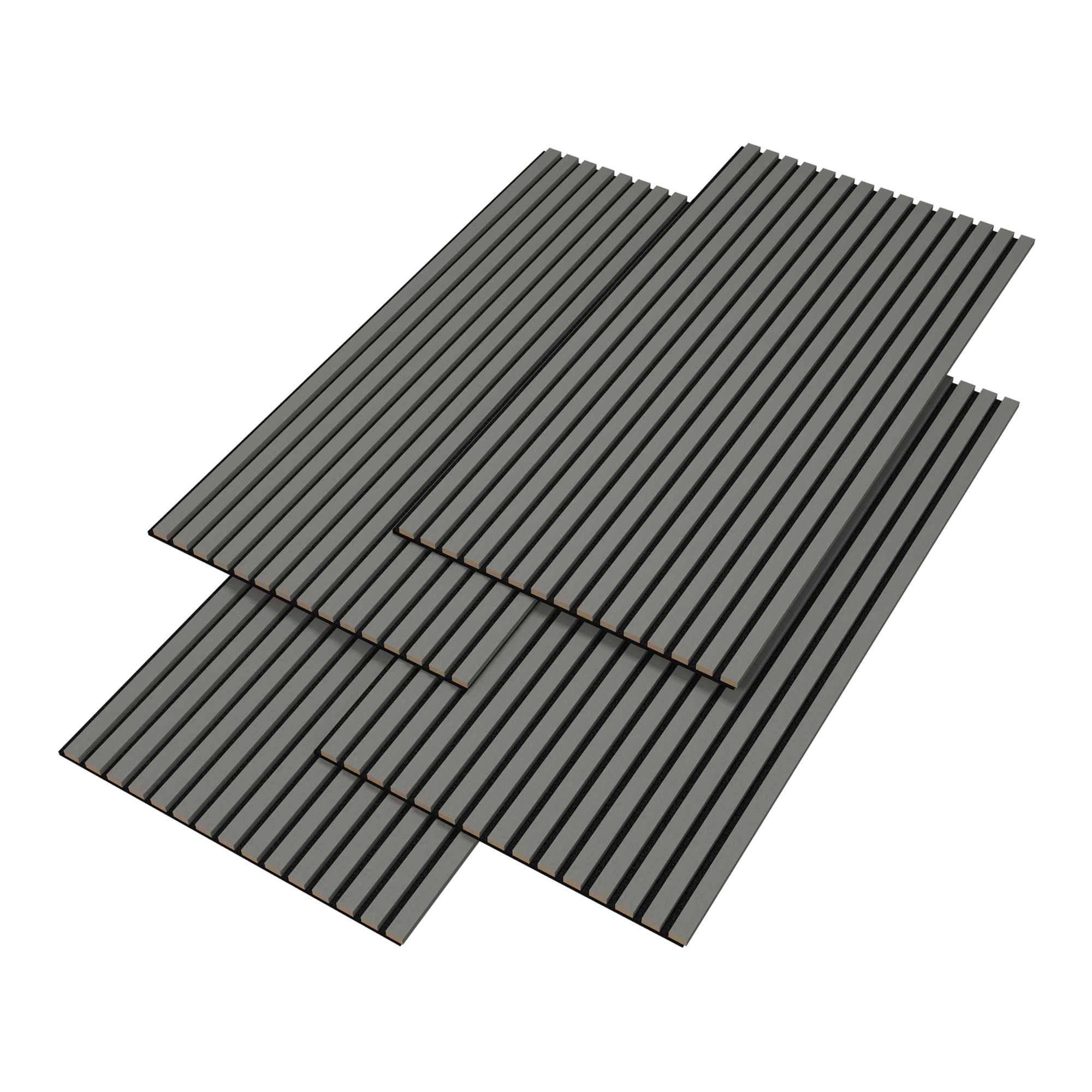 Set 8 paneles acústicos vang mdf 120×60×2 cm (5,76 m²) - roble gris claro