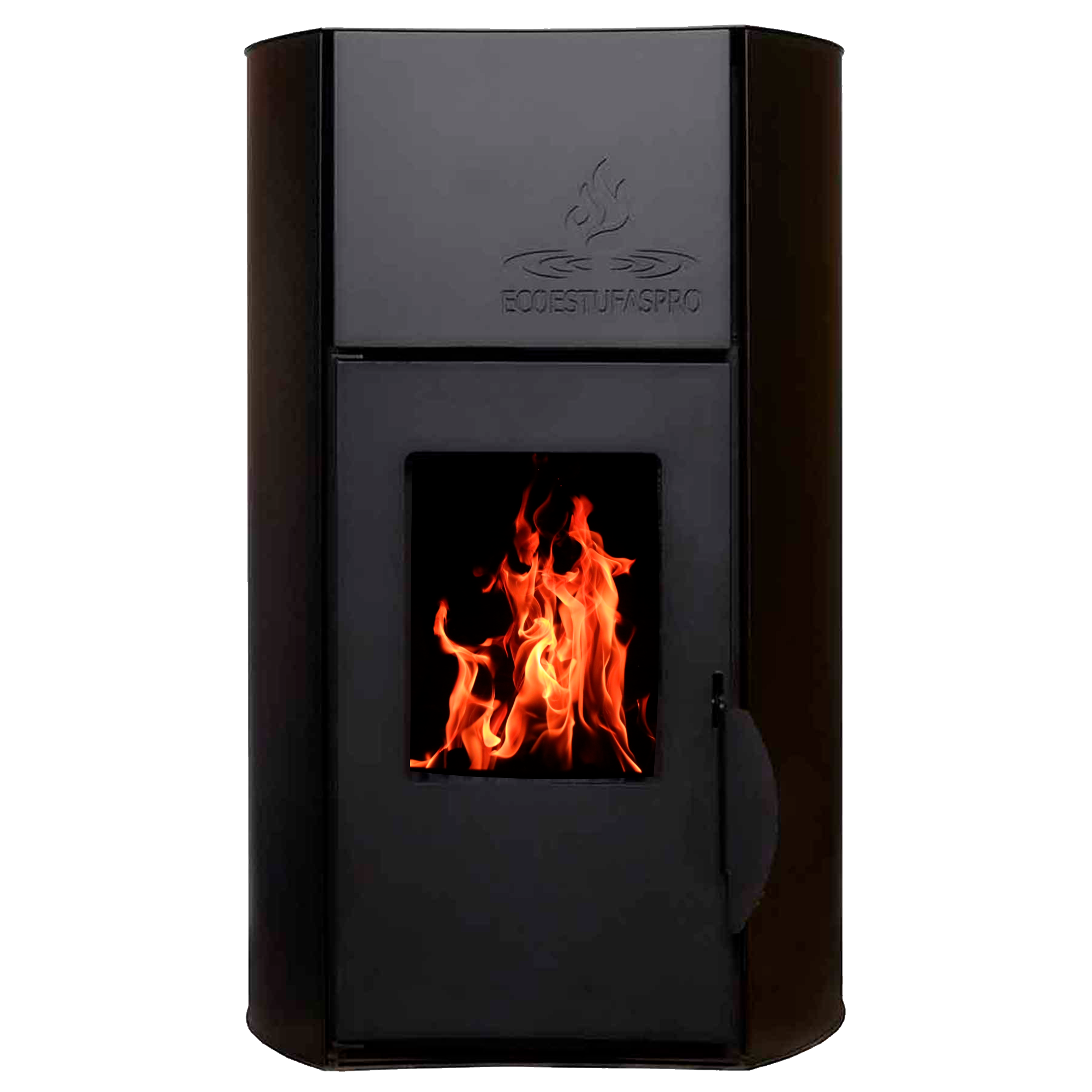 Hidroestufa de pellet Hydra 18 Negro, 18kW, hasta 150m2