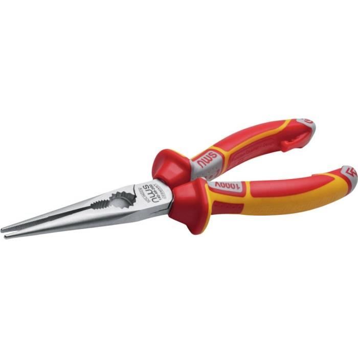 Alicates de cabeza redonda y plana - nws 140-49-vde-205 vde - longitud 205