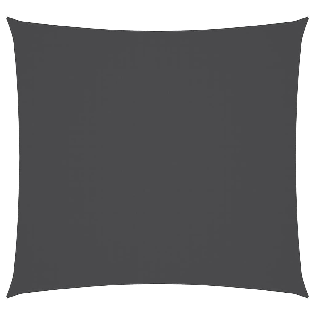 vidaXL toldo de vela cuadrado tela oxford gris antracita 5x5 m