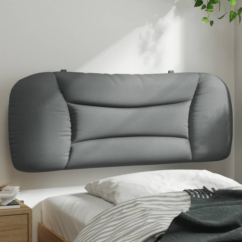 Cabecero de cama acolchado tela gris claro 100 cm eso8878