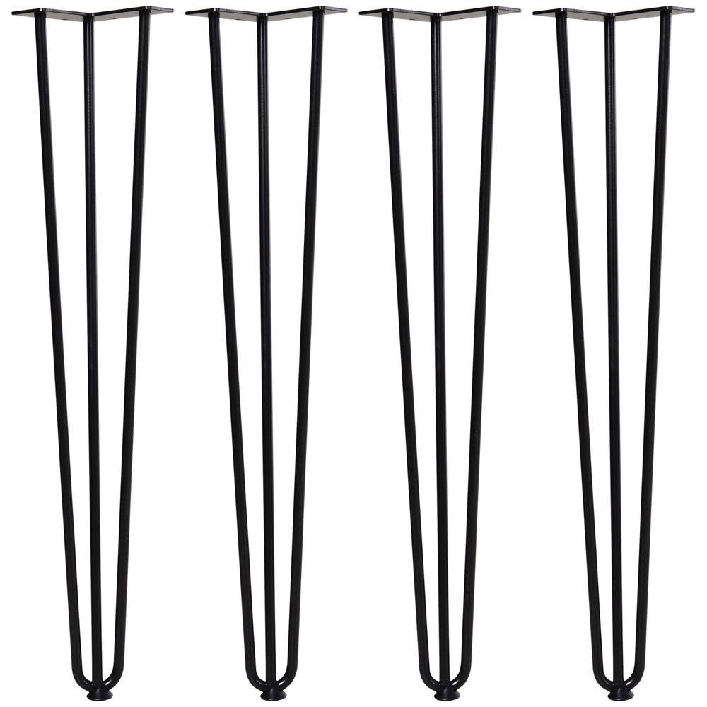 Patas de mesa 12x12x71cm acero Homcom, hogar - muebles de comedor
