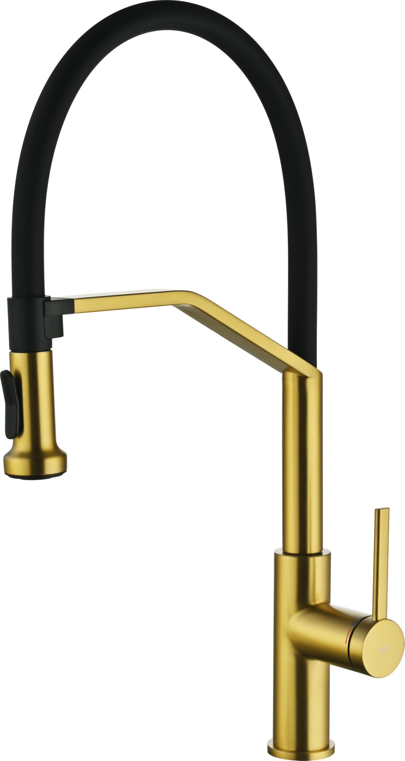 Imex - grifo cocina extraíble dorado serie veneto