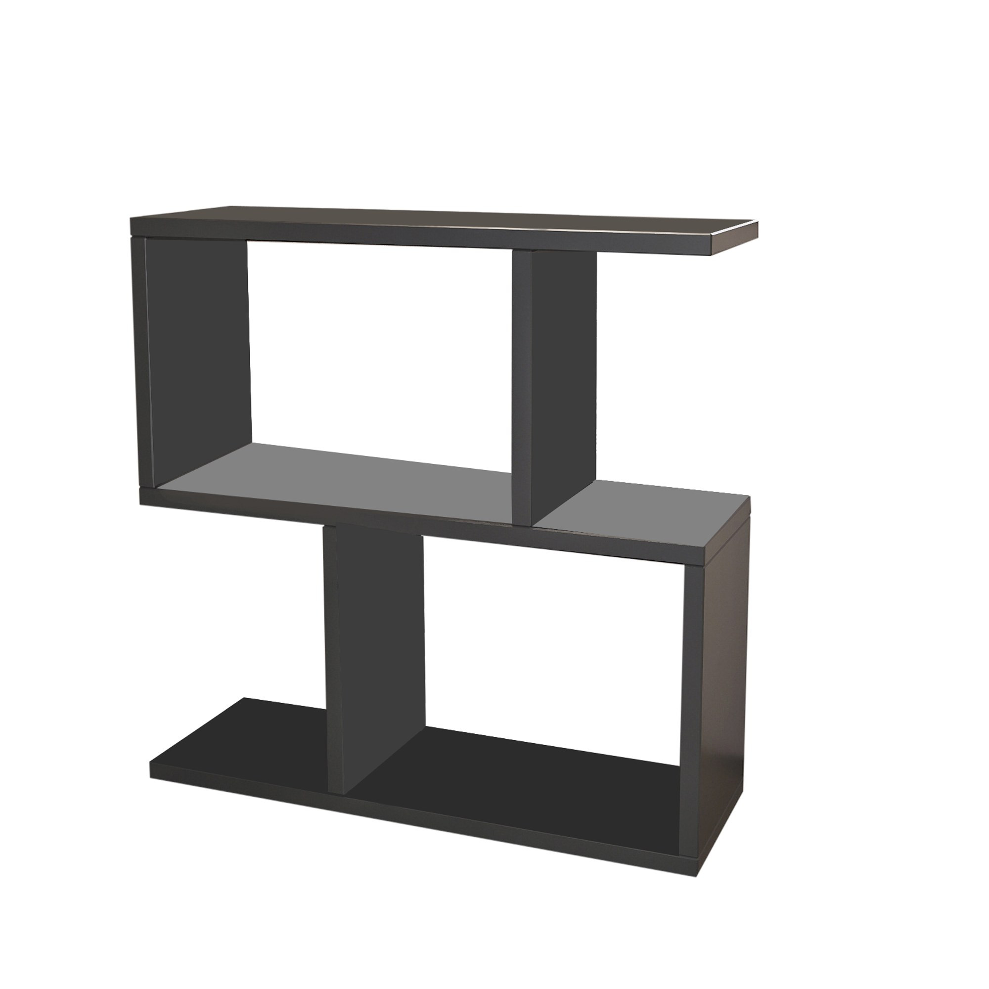 Mesita auxiliar de madera <<life>> - 60 x 20 x 60 cm - gris antracita