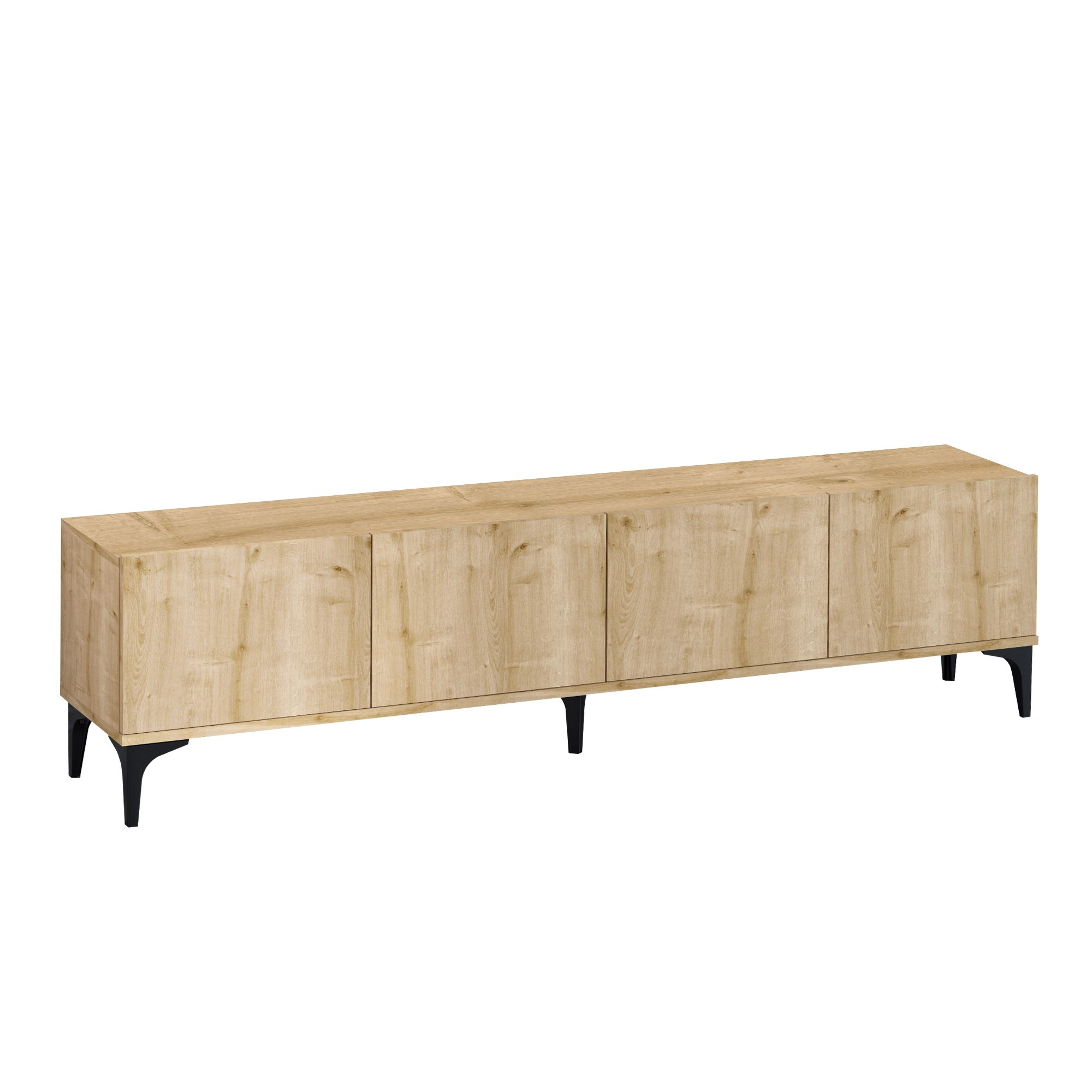 Mueble para la tele de madera <<nora>> - 180 x 35 x 50 cm - roble saphir