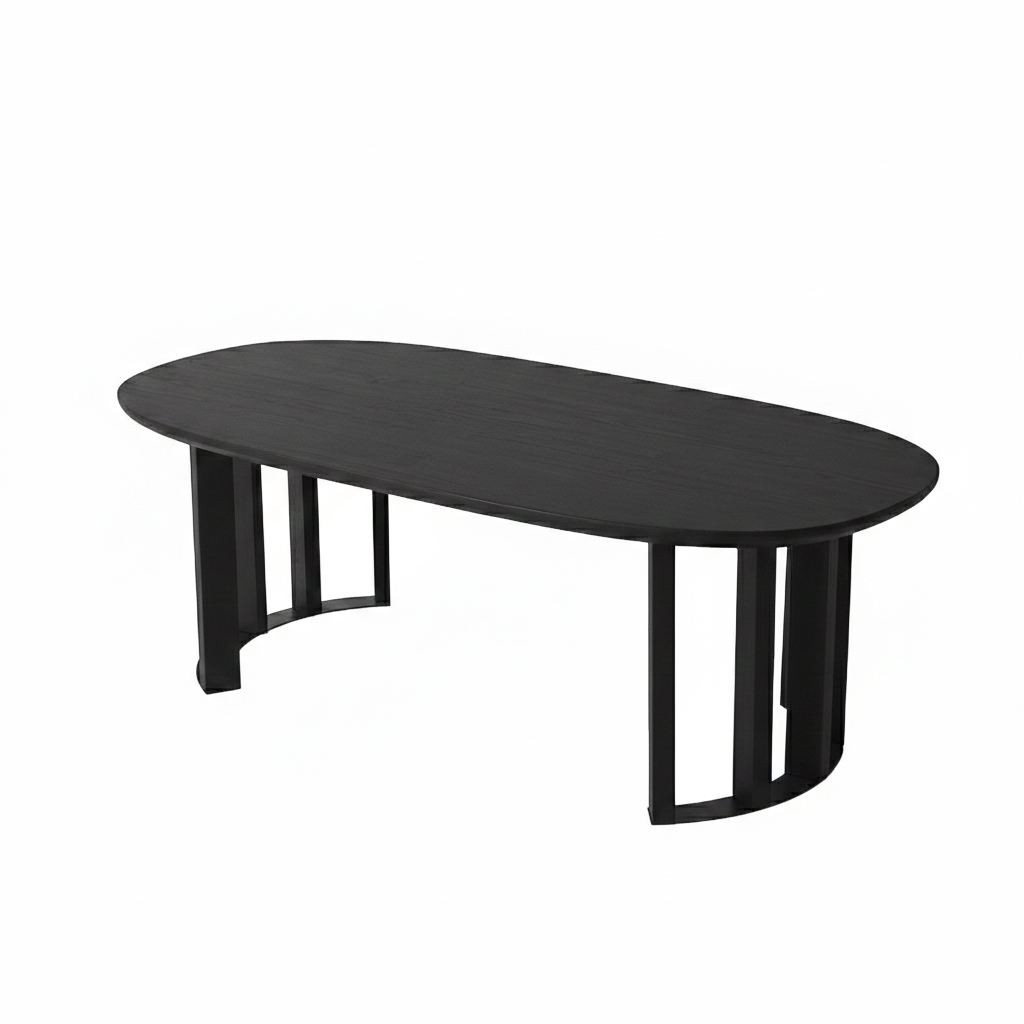 Mesa baja de madera "elysia" - 120 x 60 x 40 cm - negra
