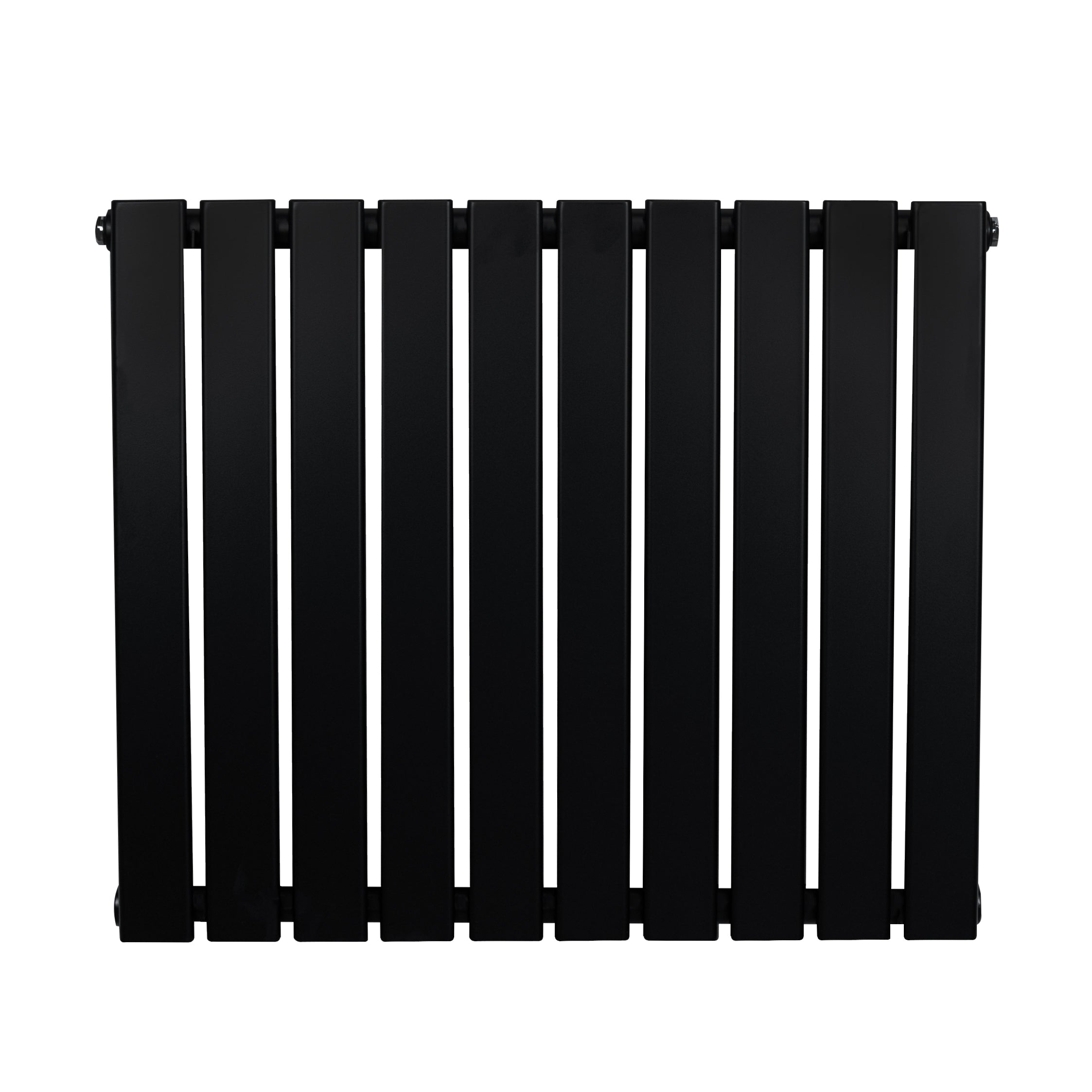 Radiador horizontal plano columna única negro 600x700 mm