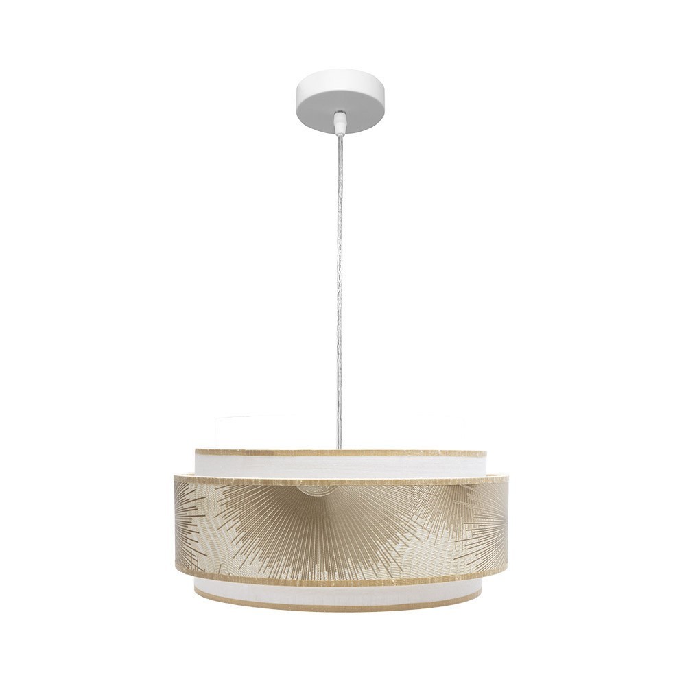 Lampara de techo nepal blanco 40cm