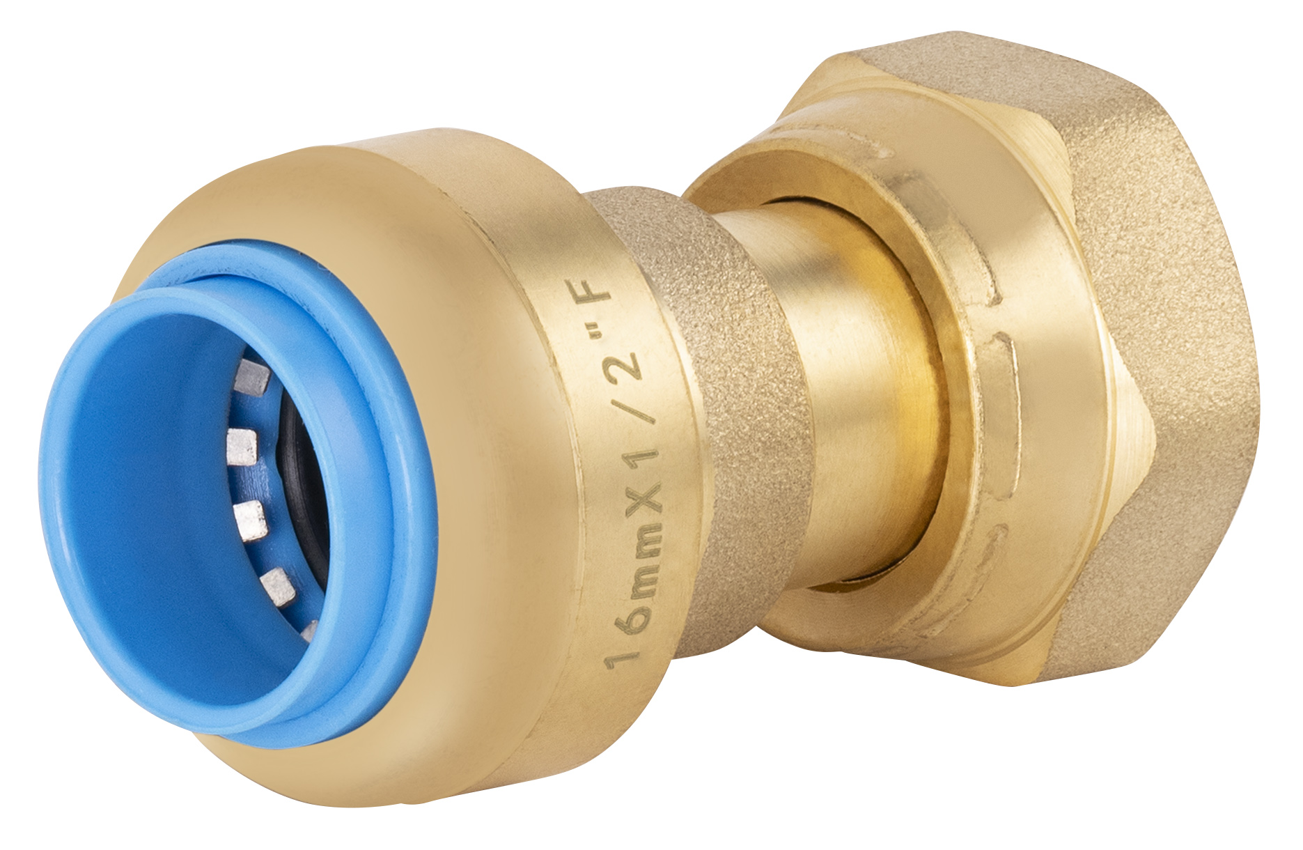 Conector h con tuerca libre automática multimaterial (multicapa y cobre)