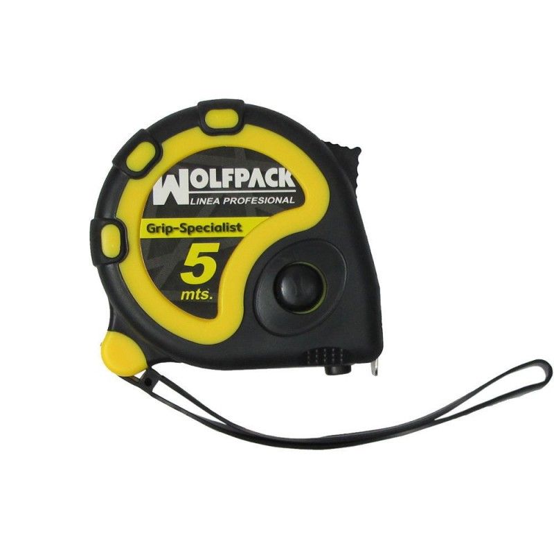 Flexometro 5 metros con freno wolfpack grip special