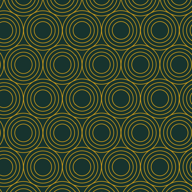 Papel pintado geométrico circulos verde 60cm por 250cm