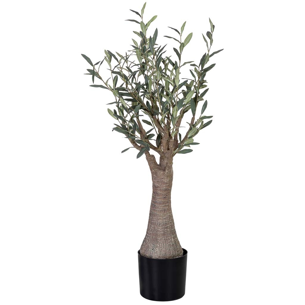 Olivo artificial decorativo con 287 hojas verde 65x65x115