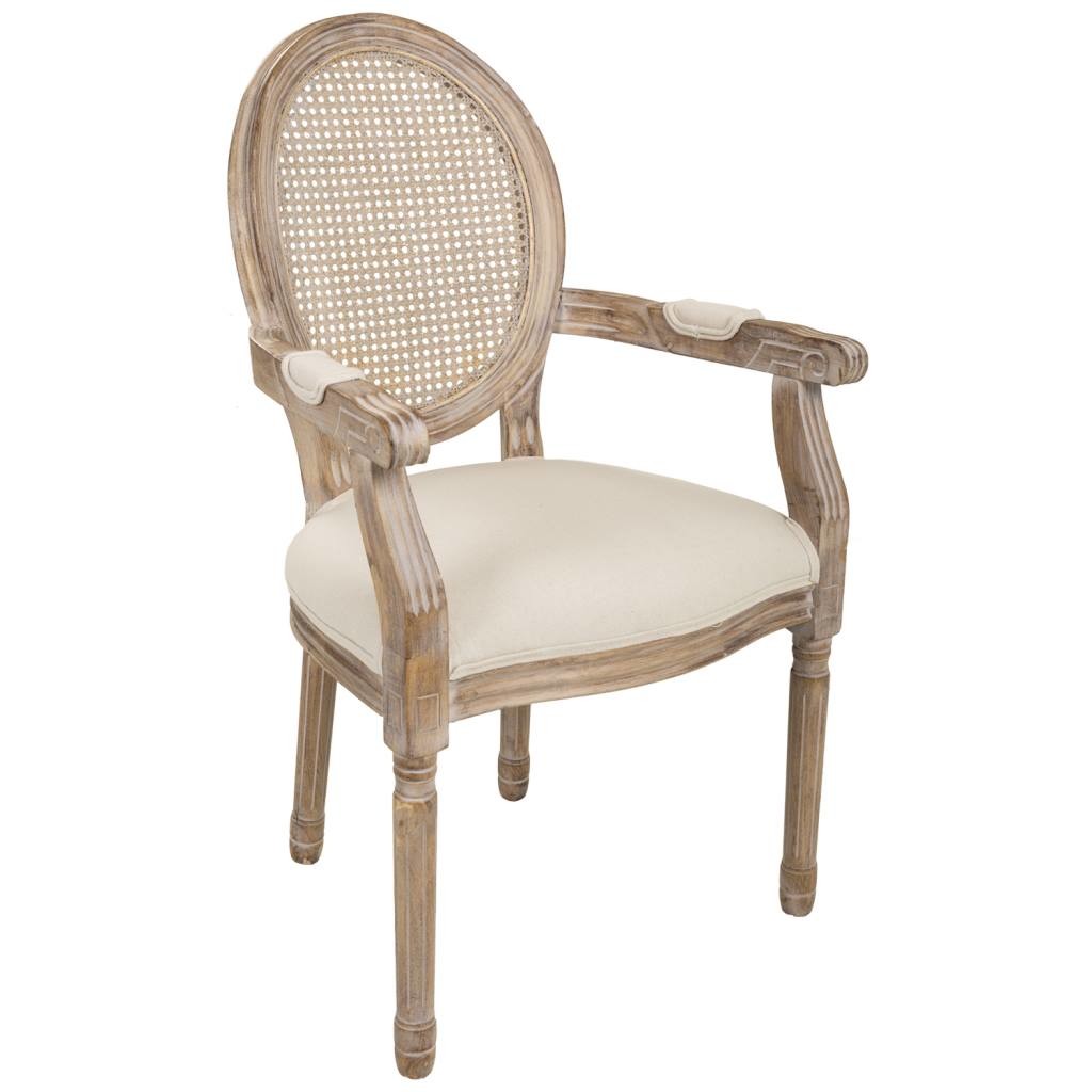 Silla de madera 55x46x96 beige