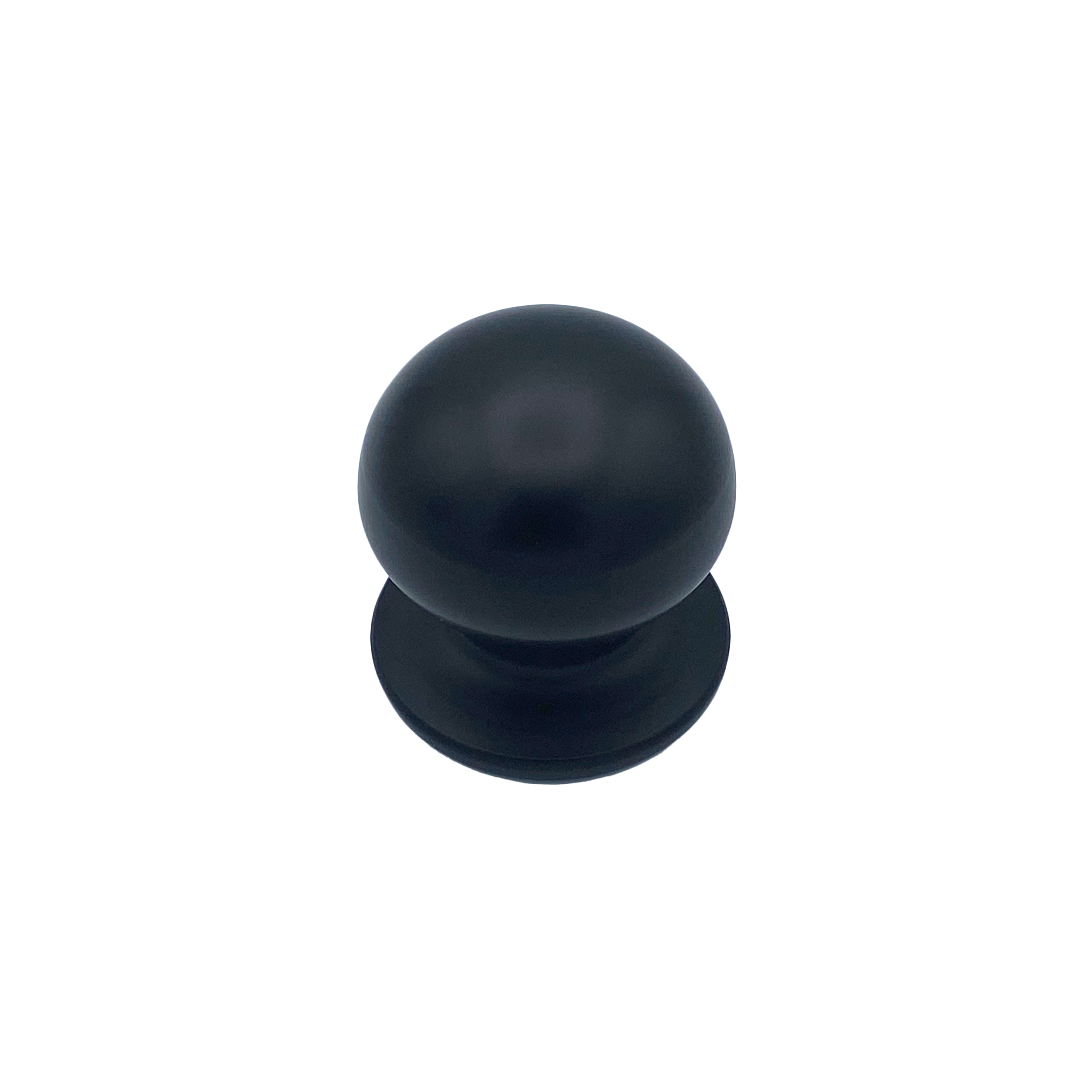 Pomo fijo para puerta, d: 70 mm, aluminio, negro, fijación rápida