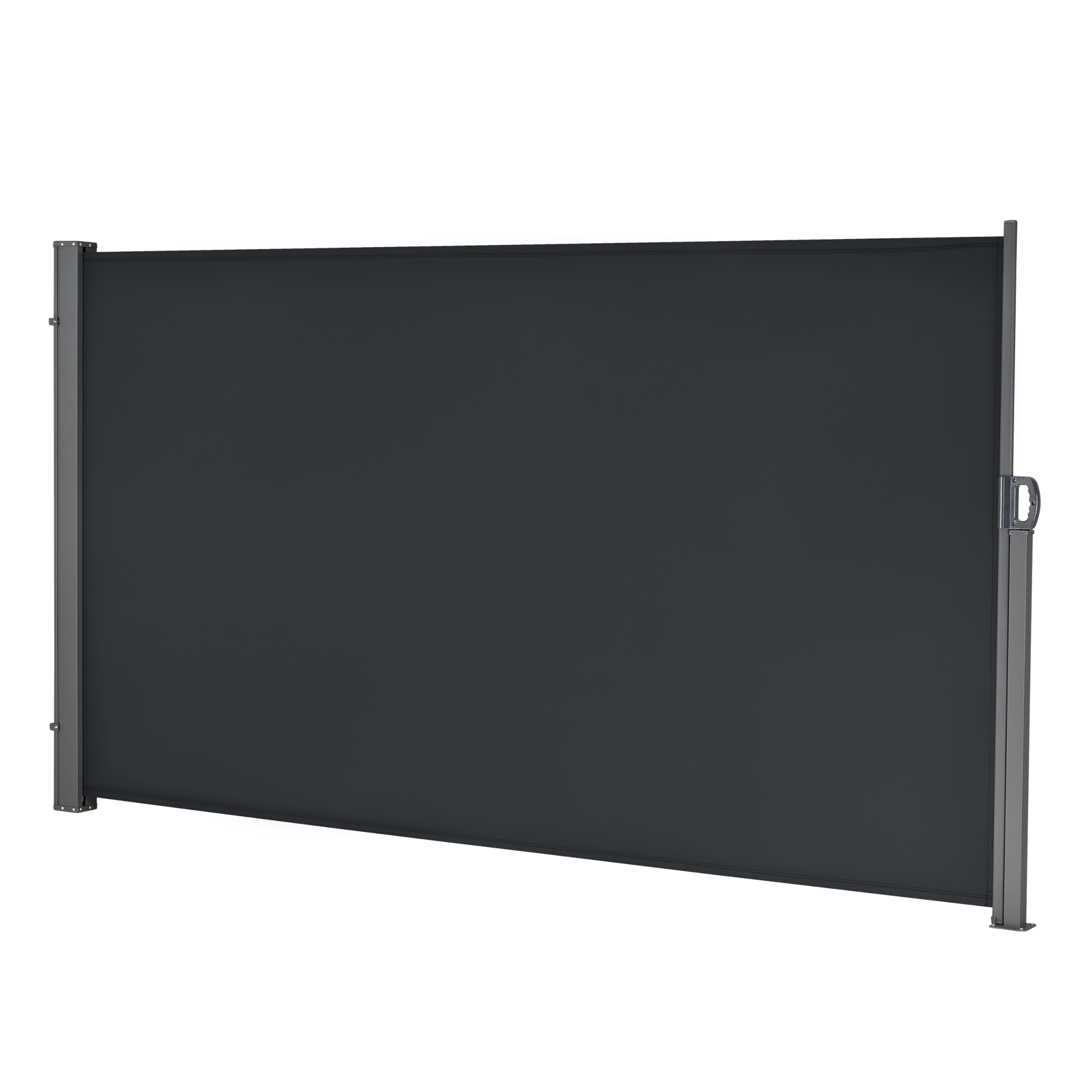 Toldo lateral exterior mulhacén extensible 180 x 300 cm negro [pro.tec]