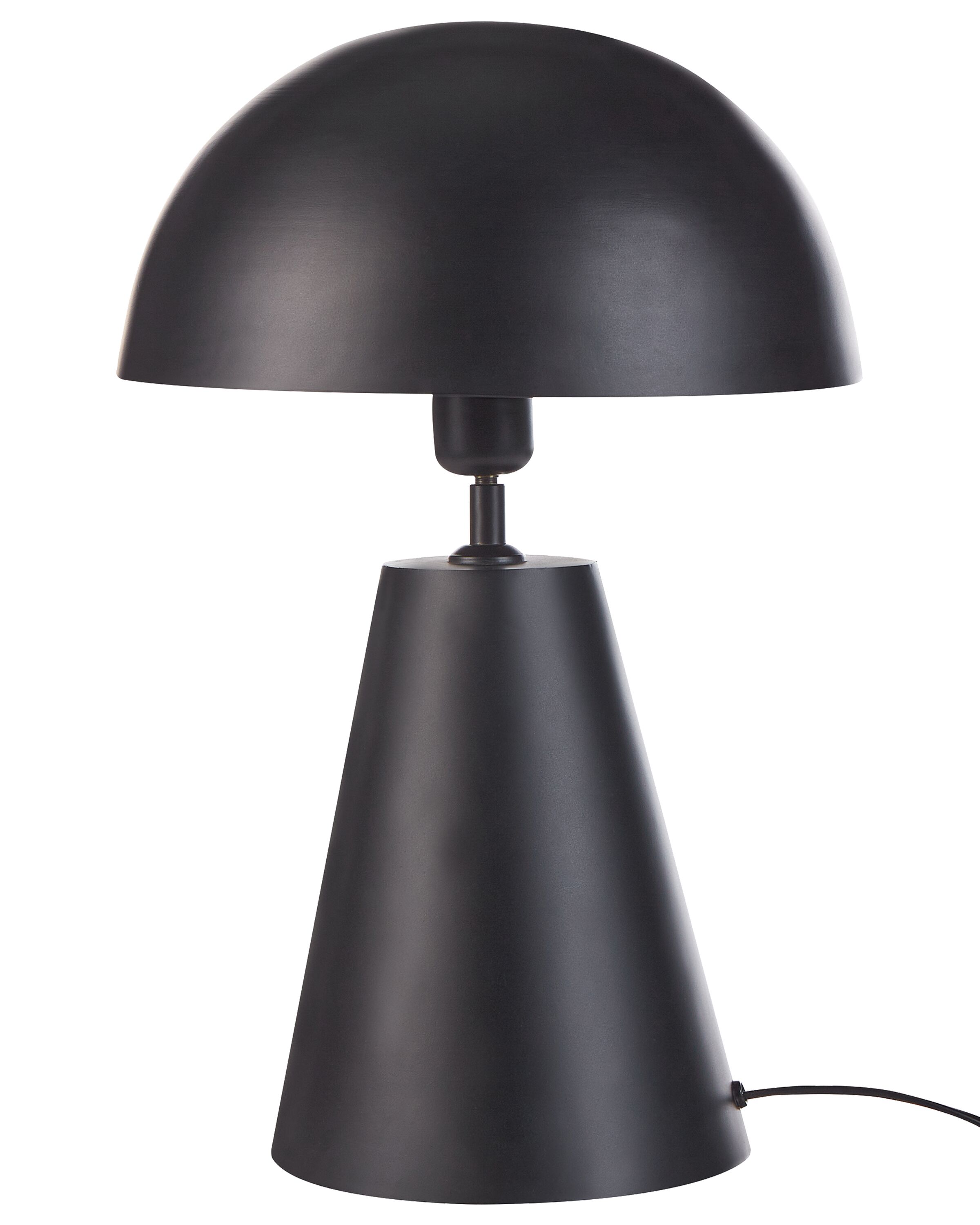 Lámpara de mesa palmiet metal negro