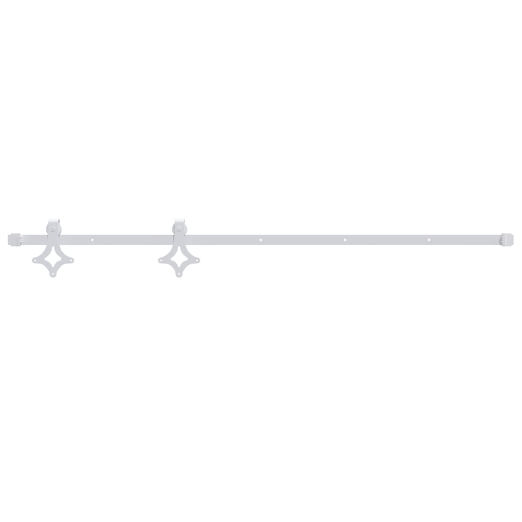 vidaXL kit herrajes para puertas correderas de acero blanco 200 cm
