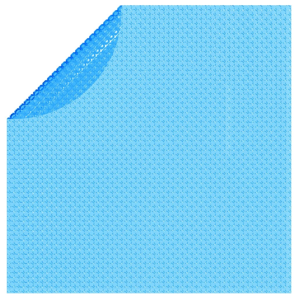 vidaXL cubierta solar de piscina de pe redonda y flotante 455 cm azul