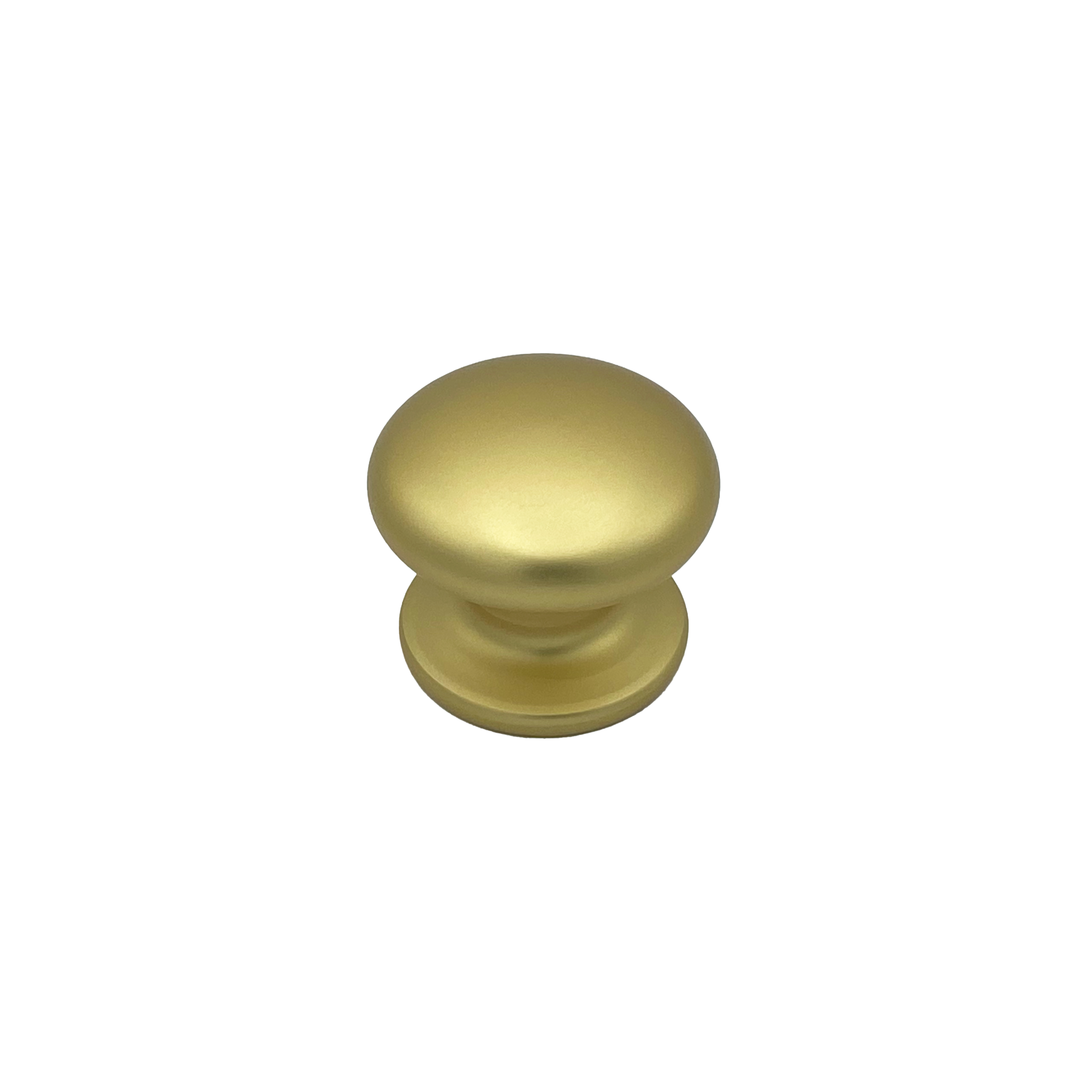 Pomo fijo para puerta, diam 70 mm, en aluminio, color oro
