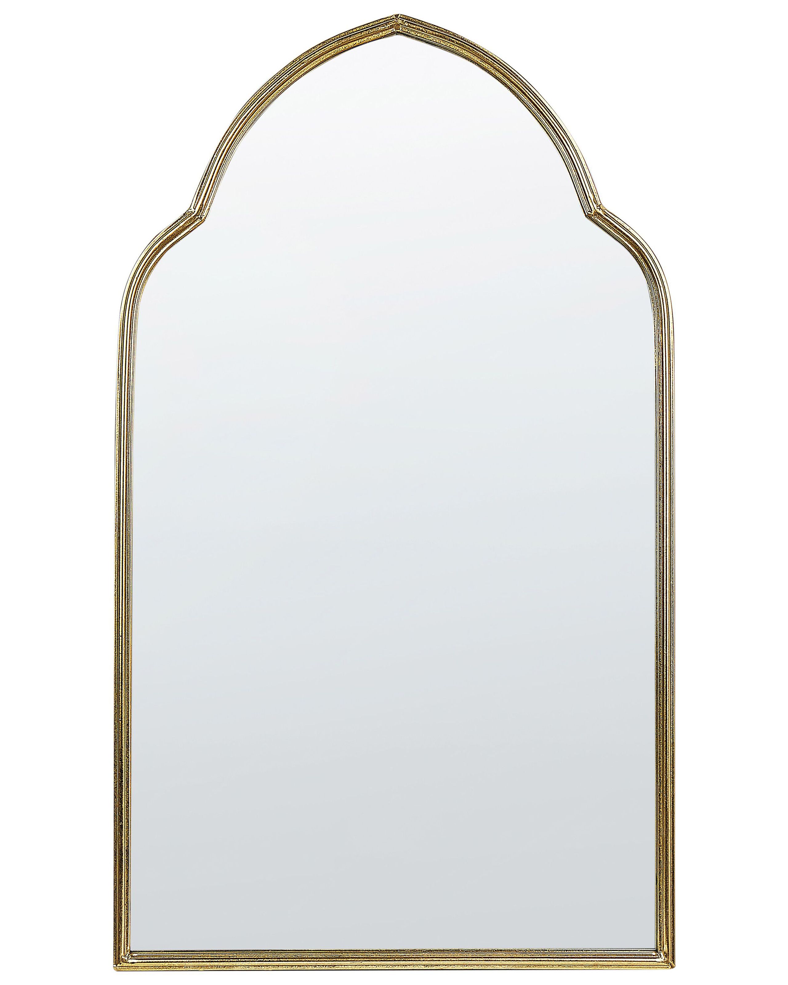 Espejo de pared aconchi 58 cm 100 cm metal dorado