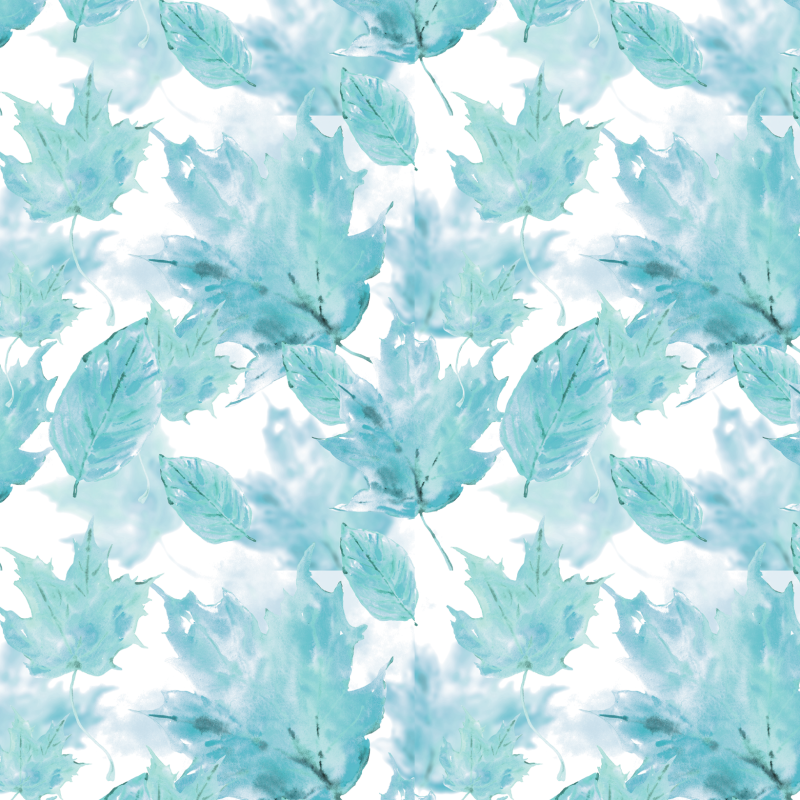 Papel pintado florar plumones azules 60cm por 250cm