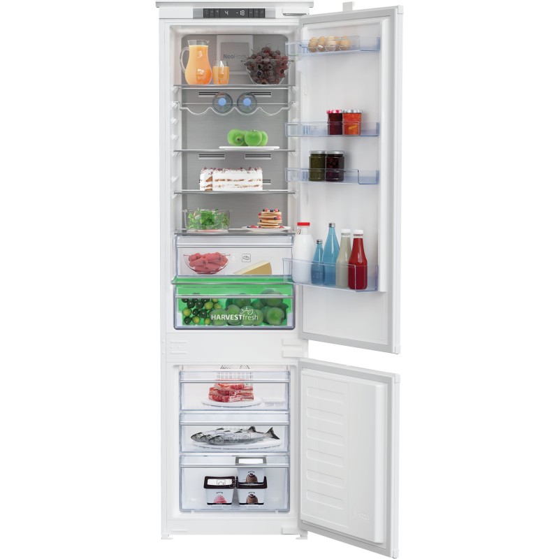 Frigorífico combi integrable beko bcna306e4sn no frost e display 193,5 cm