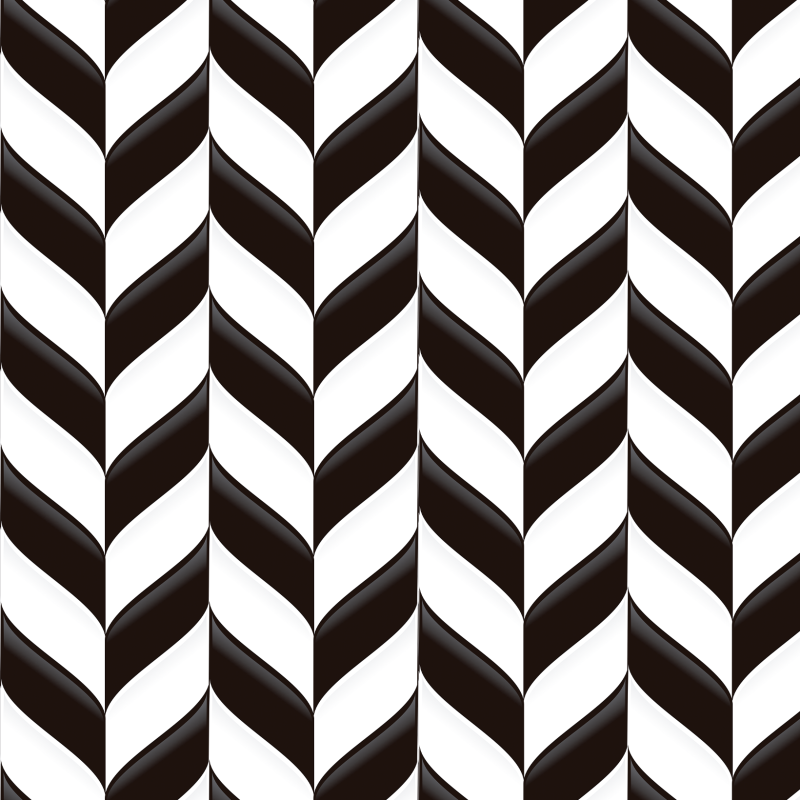 Papel pintado geométrico rayas blanco y negro 60cm por 300cm