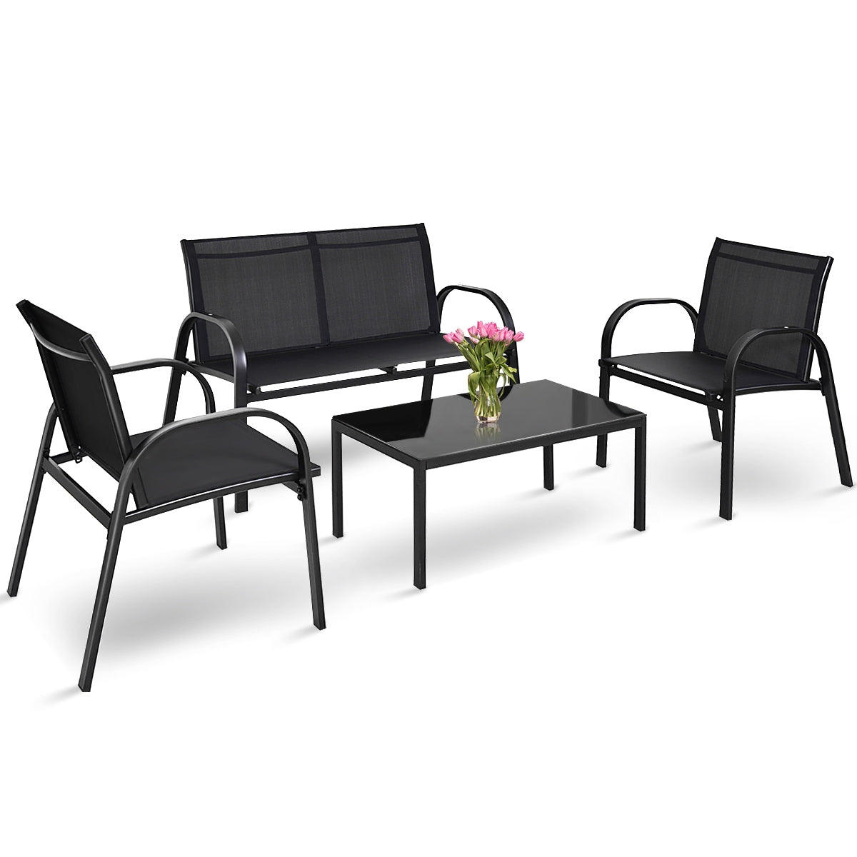 Conjunto de muebles de jardín de 4 piezas 62